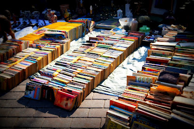 Prodaja starih i retkih knjiga na beogradskom buvljaku